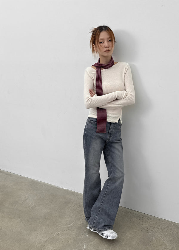 Barnett Washed Bootcut Denim Pants