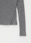 Tspi Slit Button Knit Long Sleeve T-shirt