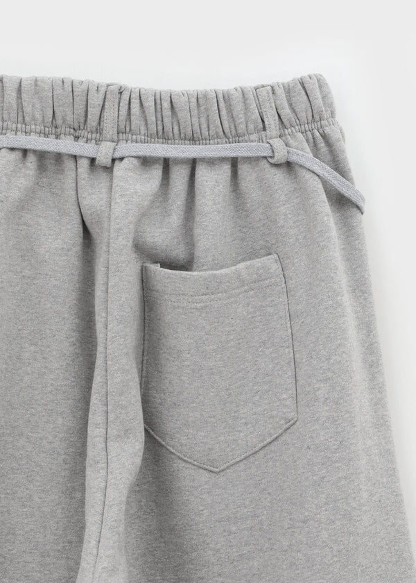 Brota Strap Fleece Wide Banding Pants