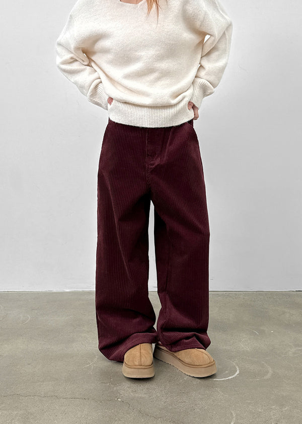 Depoa Corduroy Wide Cotton Pants