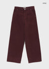 Depoa Corduroy Wide Cotton Pants
