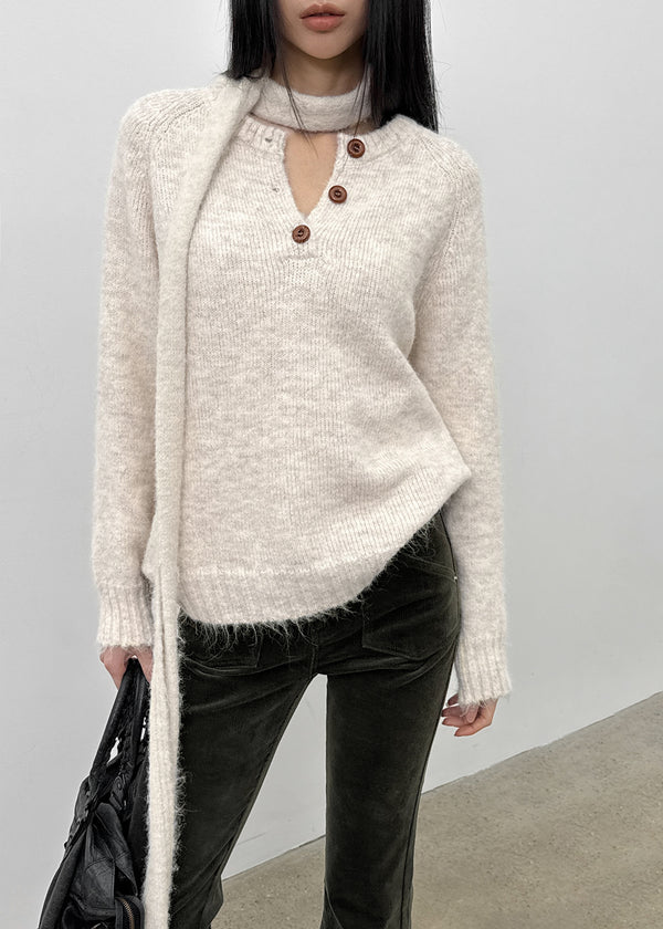 Kaolt Button Loose Fit Knit