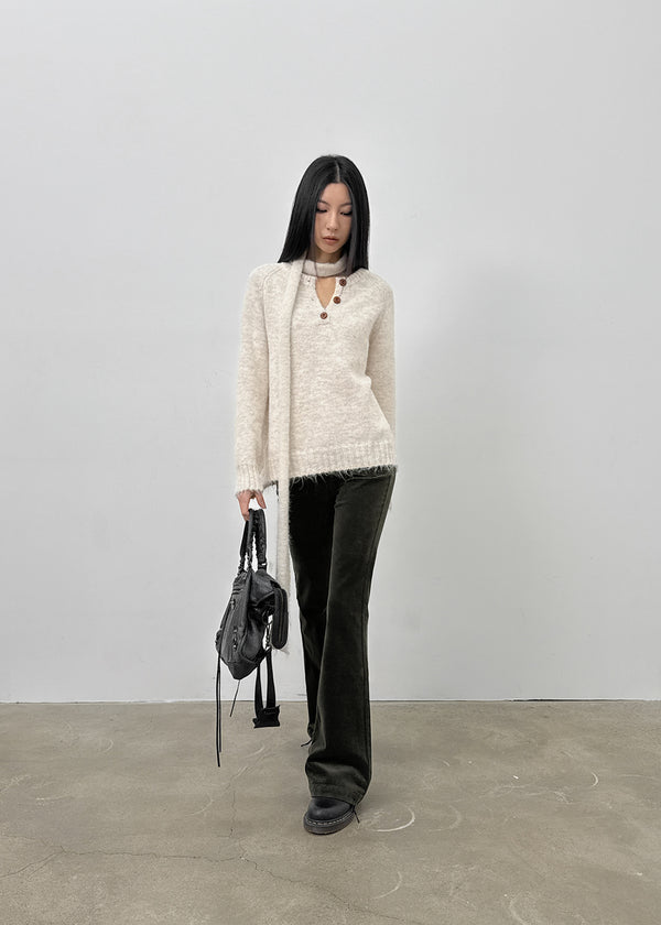 Kaolt Button Loose Fit Knit