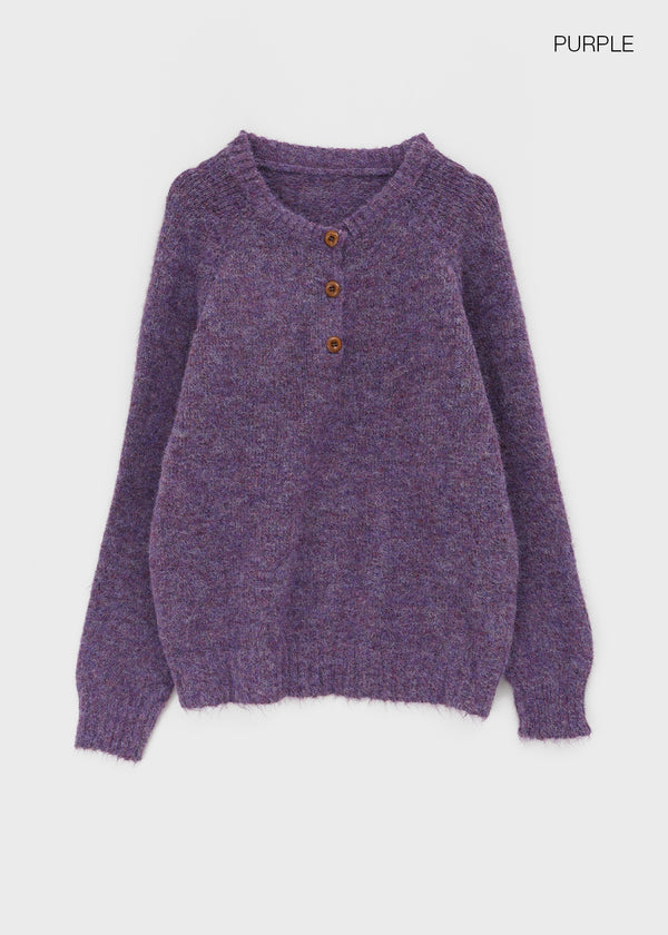 Kaolt Button Loose Fit Knit