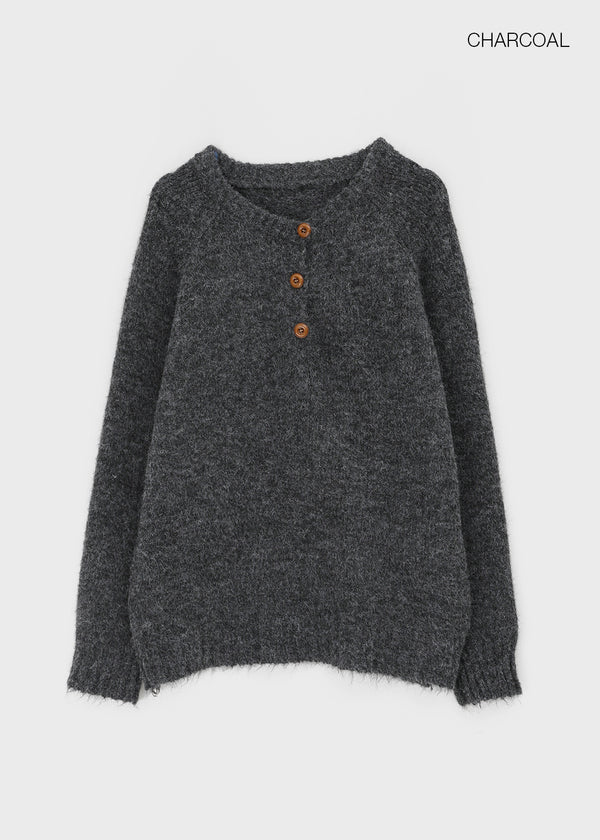 Kaolt Button Loose Fit Knit