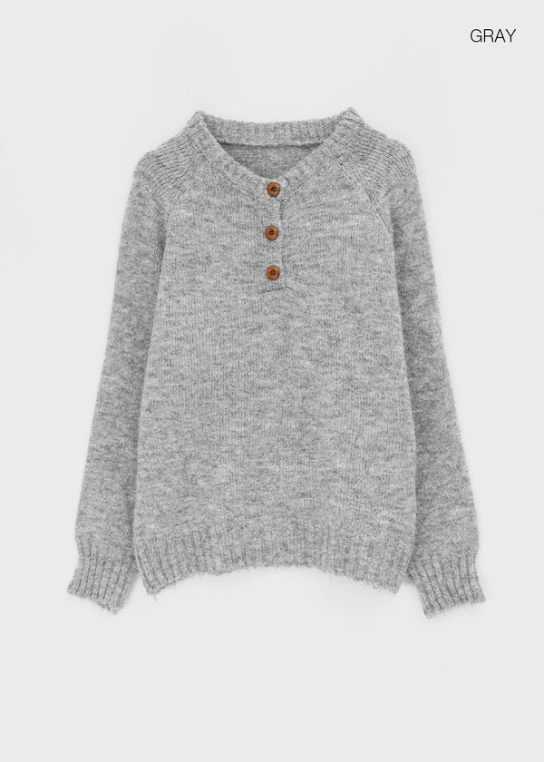 Kaolt Button Loose Fit Knit