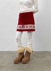 Kdom Nordic Knit Mini Skirt