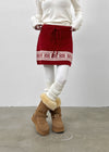 Kdom Nordic Knit Mini Skirt