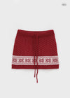 Kdom Nordic Knit Mini Skirt