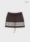 Kdom Nordic Knit Mini Skirt