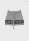 Kdom Nordic Knit Mini Skirt