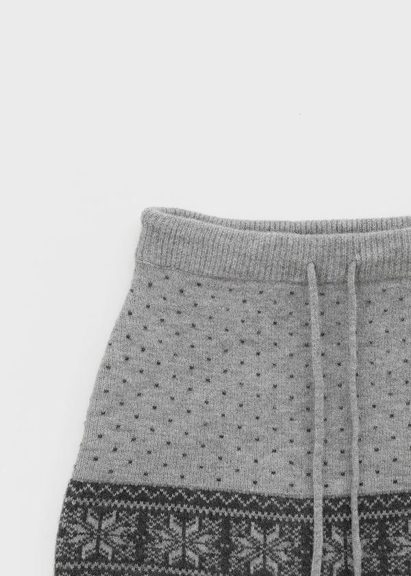 Kdom Nordic Knit Mini Skirt