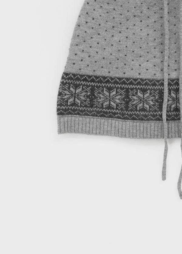 Kdom Nordic Knit Mini Skirt