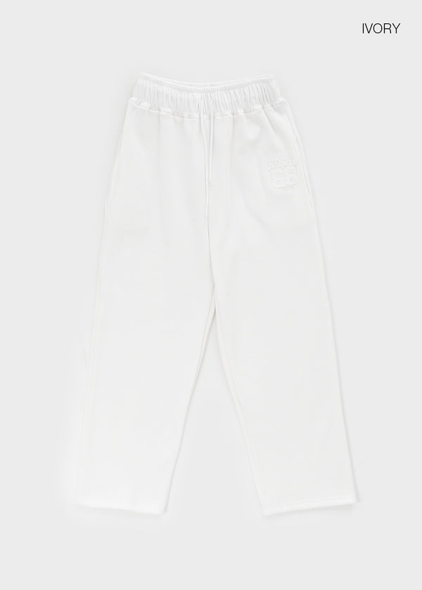 Srekto Fleece Color Block Wide Banding Pants (Set Available)