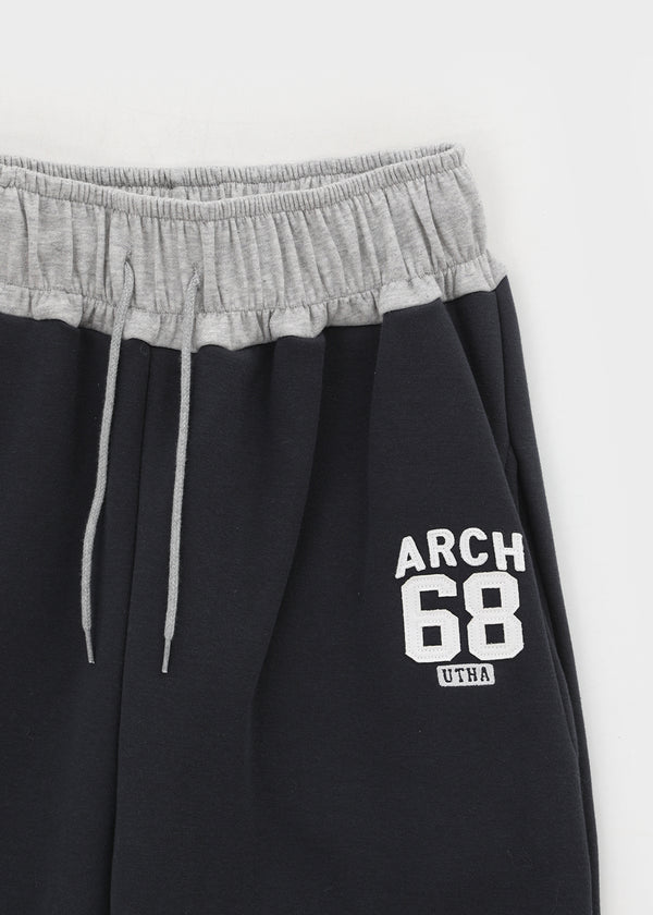 Srekto Fleece Color Block Wide Banding Pants (Set Available)