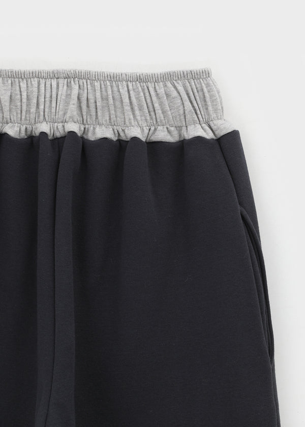 Srekto Fleece Color Block Wide Banding Pants (Set Available)