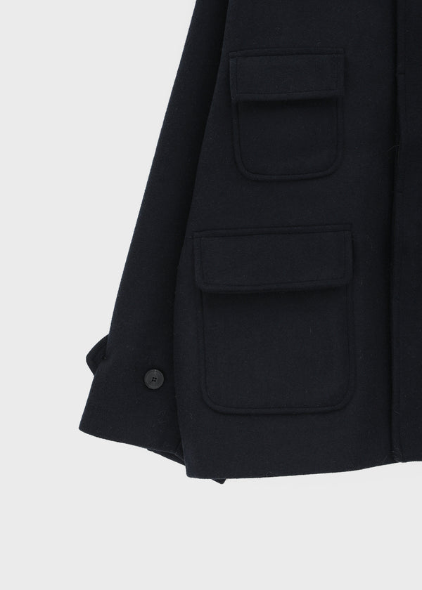 Etoning High-neck Wool Half Coat