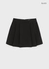 Kurit Wool Pleated Mini Skirt