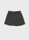 Kurit Wool Pleated Mini Skirt