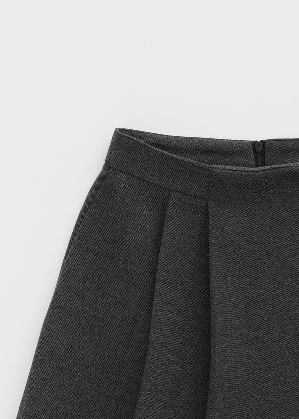 Kurit Wool Pleated Mini Skirt