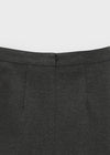 Kurit Wool Pleated Mini Skirt
