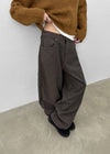 Levitz Fleece Wide Cotton Pants