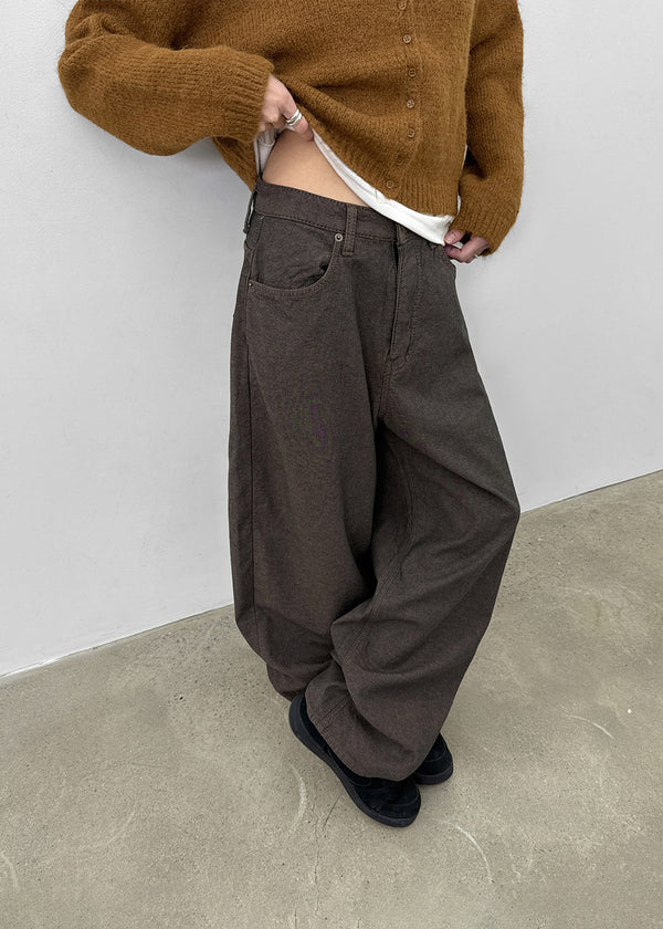 Levitz Fleece Wide Cotton Pants
