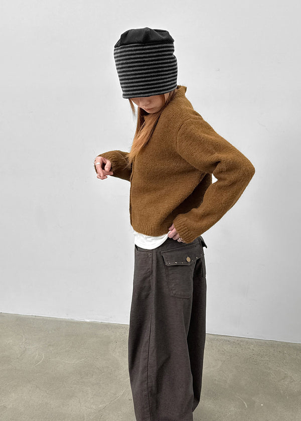 Levitz Fleece Wide Cotton Pants