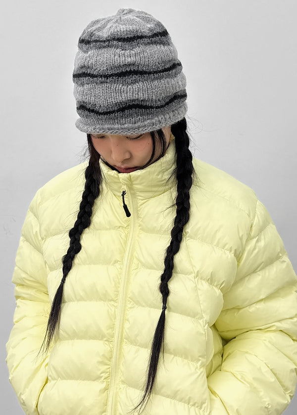 Delph Wave Three-tone Wool Knit Beanie