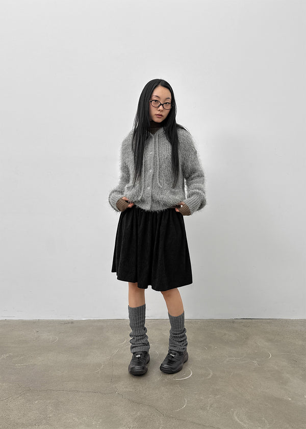 Bune Boucle Knit Hooded Cardigan