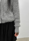 Bune Boucle Knit Hooded Cardigan