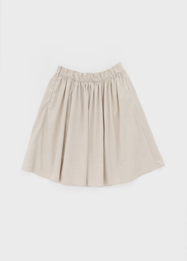 Jimk Flare Corduroy Midi Skirt