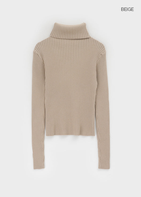 Dickel Ribbed Knitwear Warmer Turtleneck