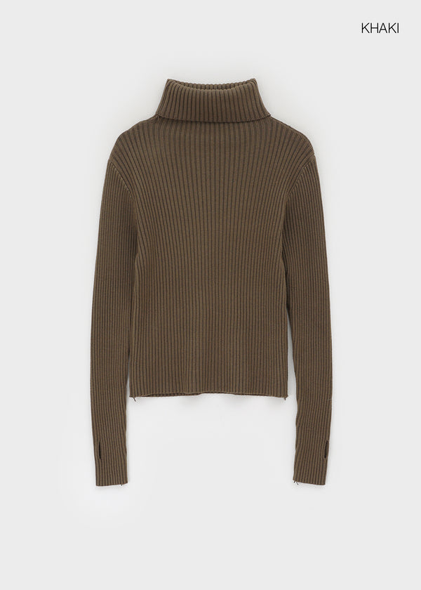 Dickel Ribbed Knitwear Warmer Turtleneck