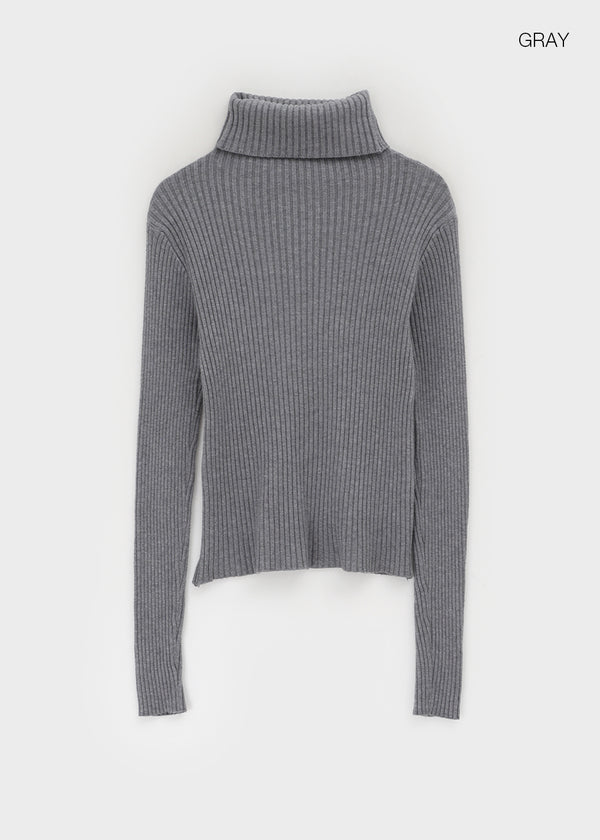 Dickel Ribbed Knitwear Warmer Turtleneck