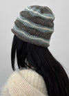 Delph Wave Three-tone Wool Knit Beanie
