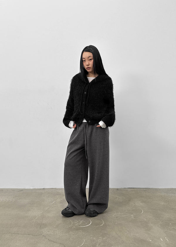 Bune Boucle Knit Hooded Cardigan