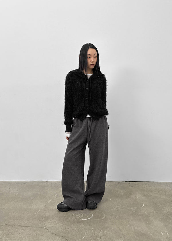 Bune Boucle Knit Hooded Cardigan