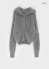 Bune Boucle Knit Hooded Cardigan