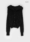 Bune Boucle Knit Hooded Cardigan