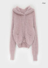 Bune Boucle Knit Hooded Cardigan