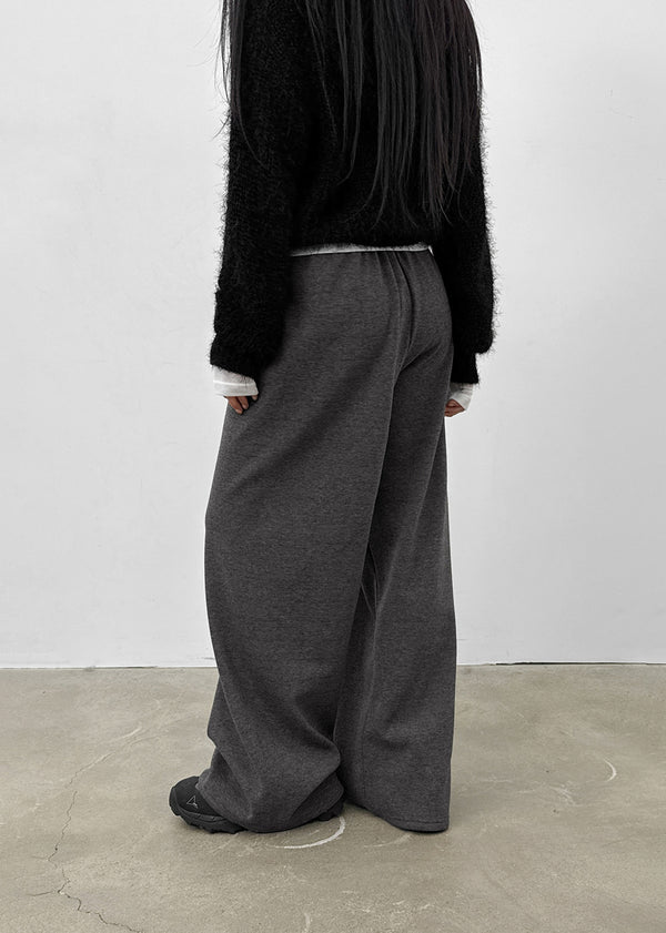 Tilki Bonded Fleece Soft Wide Banding Pants