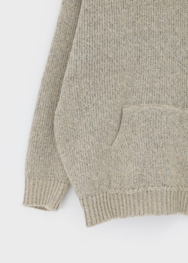 (UNISEX) Podo Bocashi Pocket Henley Neck Knit