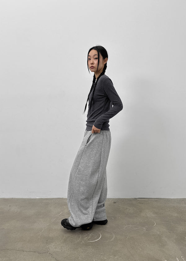 Winon Curve Balloon Fleece Banding Pants