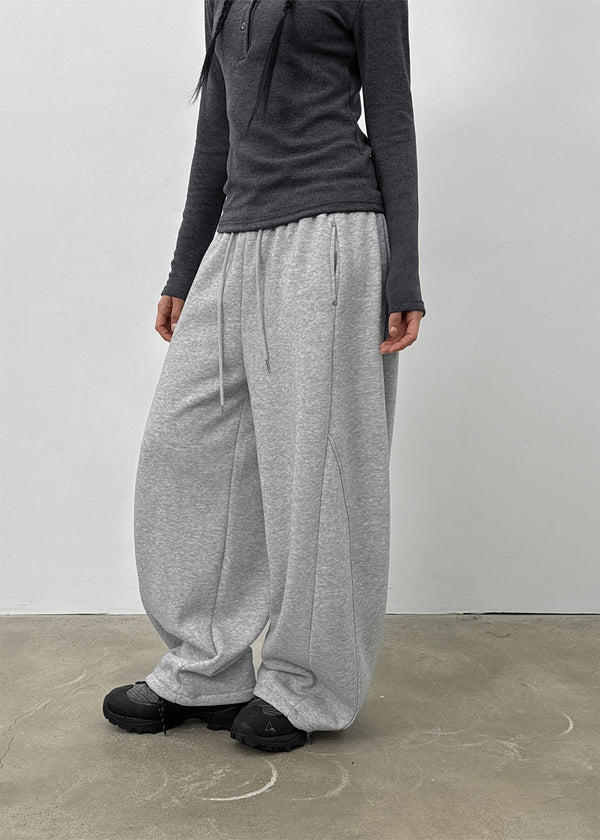 Winon Curve Balloon Fleece Banding Pants