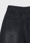 Netk Wash Wide Fleece Denim Pants