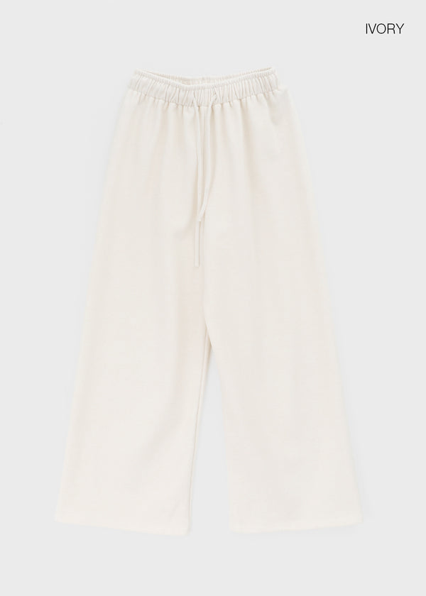 Tilki Bonded Fleece Soft Wide Banding Pants