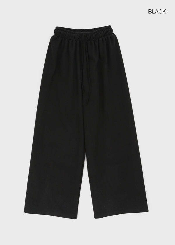 Tilki Bonded Fleece Soft Wide Banding Pants