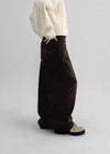Non-tem Velvet Fleece Straight Cotton Pants