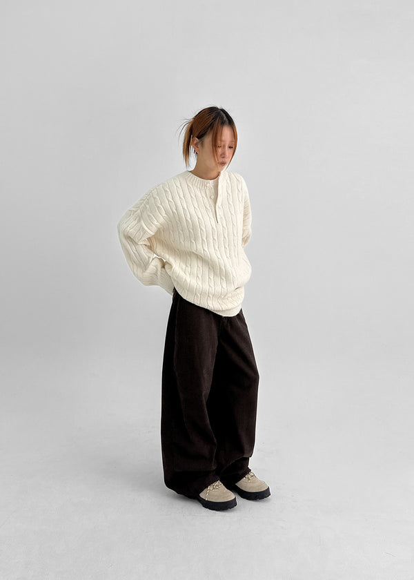 Non-tem Velvet Fleece Straight Cotton Pants